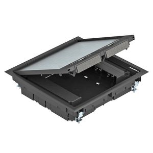 Inbouweenheid voor kanaalmontage 263x263x59 polyamid zwart