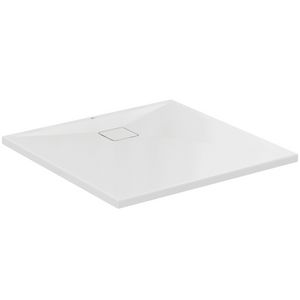 Douchbak ULTRA FLAT EVO vierkant 900x900x35mm in glanzend wit afwerking, zonder waste