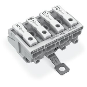 Kroonklem Drukknop extern Linect wit 294-8424 VVE=500