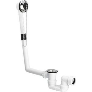 Citaplex badoverloopcombinatie 1.1/2" m.sifon/stop/ketting