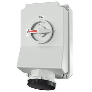 Wandcontactdoos 63A 4-polig  5H 600-690V IP44 DUO