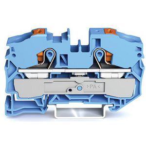 2-draads rijgklem Met drukknop 16 mm² blauw VVE=20