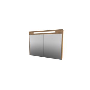 Spiegelkast LED verlichting 2 deuren 1000X140X740 Urban oak