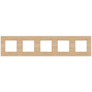 Vijfvoudige afdekplaat hoh 71mm Pure bamboo