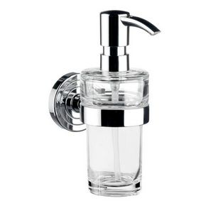 Polo zeepdispenser chroom kristalglas helder