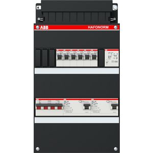 Groepenkast 6 groepen achter 2x 30mA+T+HS 3-fase 1SPF006908F0169