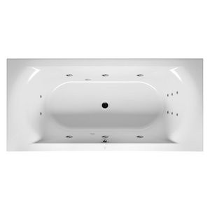 Whirlpool Lima Rihopool 190x90cm systeem FLOW links hoogglans wit