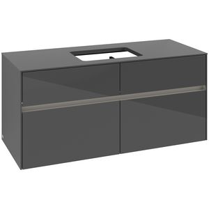 Wastafelonderkast Collaro 1200x548x500mm Glossy Grey C112B0FP