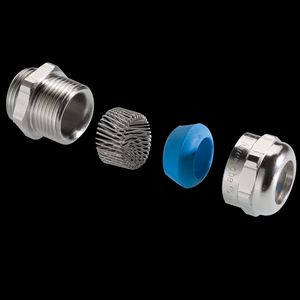 EMC-kabelwartel RVS M25x1,5 drl 11-20mm scherm 10-16mm