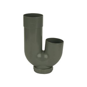 ABS HWA sifon + schroefdeksel 80mm grijs mof/spie