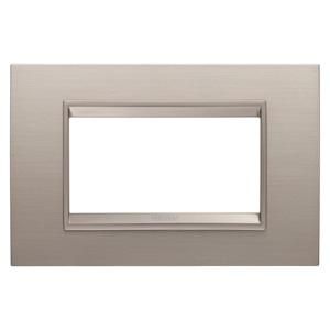 LUX PLAAT-VAN METAAL-4 MODULE-GEBORSTELD ALUMINIUM-B