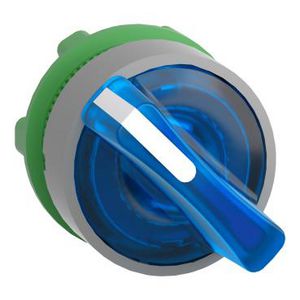 Blauwe kop keuzeschakelaar Kunststof Verlicht 2 s