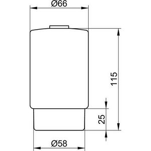 Lotiondispenser Kristallen glas mat 14948009000