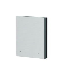 iON Toetsafdekking 1-v, metaal, (grey) - Alu geborsteld