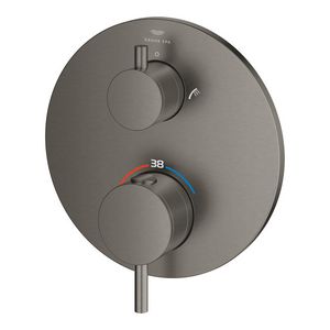 Afbouwdeel Atrio thermostatisch 24359AL0 hard graphite geborsteld (mat donker grijs) (Spa colors coll.)
