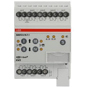 Schakel/Jaloezie aktor KNX 8-voudig 10A DIN-rail (SAH/S8.10.7.1)
