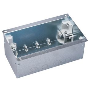 Metalen instortbehuizing voor 8xK45 module RVS vloerdoos