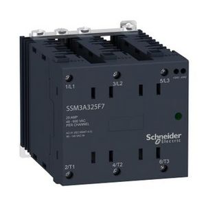 DIN-rail montage In 180-280V AC uit 48-600V AC 25A SSR