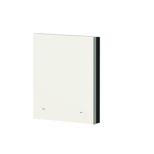 iON Toetsafdekking 1-v, metaal, (white) - Wit
