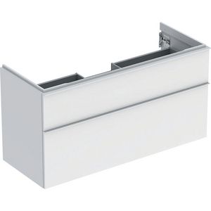 iCon wastafelonderkast 2x la 120cm wit mat / greep wit mat