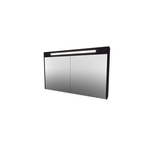 Spiegelkast LED verlichting 2 deuren 1200X140X740 charcoal oak