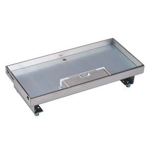 RVS vloerdoos voor betonvloer 8xK45 modules diepte 123-153mm