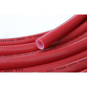 Rol a 600m. kunststof vloerverwarmingsbuis PE-RT 5-laags 16x2mm