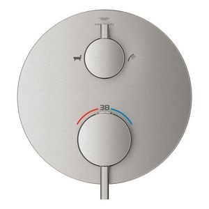 Afbouwdeel Atrio thermostatisch 24359DC0 supersteel (rvs look) (Spa colors coll.)