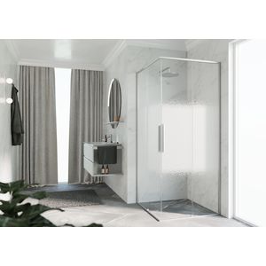 Schuifdeur RIGA A 1075-1090x2000mm Rose-1 motief profiel matchroom