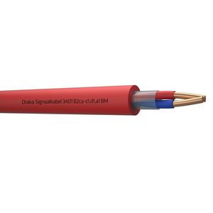 Haspel a 500m. signaal kabel B2ca rd# 1x2x0,8mm 3401 BM