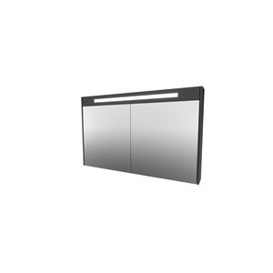 Spiegelkast LED verlichting 2 deuren 1200X140X740 black oak
