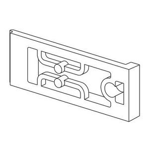 Clip-on slot voor paneelmontage VVE=24