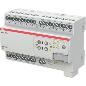 Schakel/Jaloezie aktor KNX 16-voudig 24V DC 10A DIN-rail (SAH/S16.10.7.1)