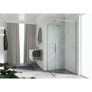 Schuifdeur RIGA A 1075-1090x2000mm helder glas profiel matchroom