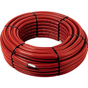 Rol a 75mtr. meerlagenbuis SMARTPRESS 16x2mm rood isolatie 6mm 4705.5