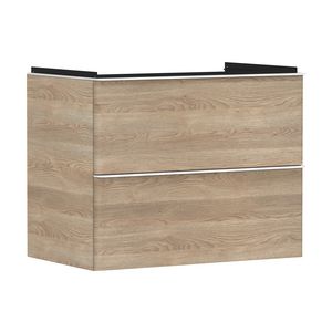 Onderkast Natural Oak 780x475mm 2x la greepkleur mat wit tbv wastafel Xelu Q 54029700