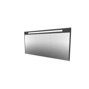 Spiegelkast LED verlichting 3 deuren 1400X140X740 black oak