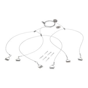 Pendelset 3 x staalkabel150 tbv Ecopanel 295x1195mm 40000069