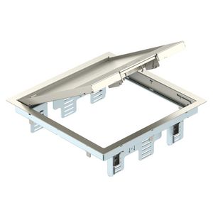 Inbouweenheid universele montage 266x266x69 rvs