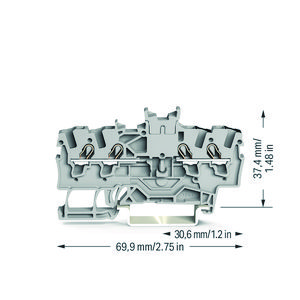 Dubbele rijg 1,5mm² dubbele mark.shouder midden gr VVE=100