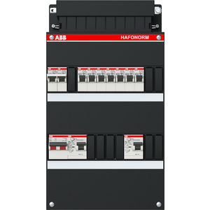 Groepenkast 7 groepen achter 2x 30mA + F + HS 1-fase