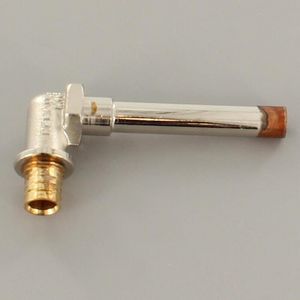 Insteekknie 90° RAUTITAN LX schuif 16xspie koper 12mm/100mm vernikkeld