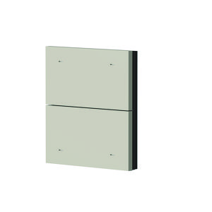 iON Toetsafdekking 2-v, Kunststof, (grey) - Grijs