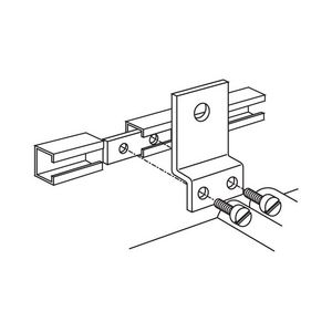 Koppelstrip voor koppelen C-profielen met 2 x M6