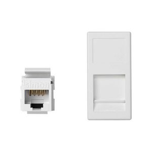 1x RJ45 Cat.6 inbouwmodule wit 22,5x45mm