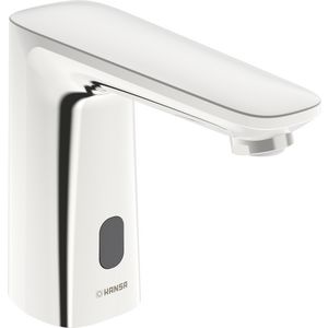 Wastafelkraan koud/mengwater HANSAELECTRA 3 V Bluetooth chroom batterijgevoed sprong 117mm