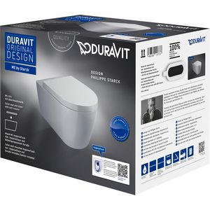 Wandcloset #457909 combipack ME by Starck wit hoogglans HygieneFlush incl. afneembare softclose zitting