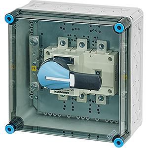 Lastschakelaark. 250A 3 P. BM2 300x300mm +PE/Nul klem