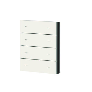 iON Toetsafdekking 4-v, metaal, (white) - Wit