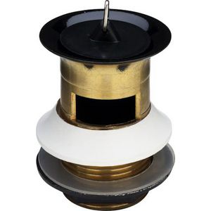 Schachtplug 1.1/4" x 60 x 70 m.stop/OL chroom m.profieldicht